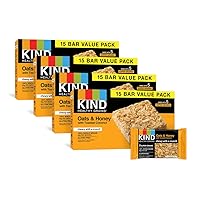 KIND Healthy Grains Bars, Oats & Honey with Toasted Coconut, 1.2 Ounce, 60 Count, Gluten Free