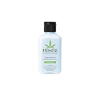Hempz Natural Triple Moisture Herbal Whipped Body Creme with 100% Pure Hemp Seed Oil for 24-Hour Hydration - Moisturizing Vegan Skin Lotion with Yangu Oil, Peach and Grapefruit - Enriched Moisturizer