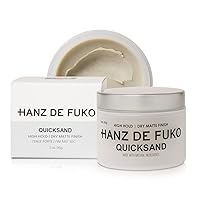 Hanz de Fuko Quicksand – Premium Men’s Hair Styling Wax & Dry Shampoo Combo – High Hold, Ultra Matte Finish – Certified Organic Ingredients, 2 oz.