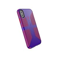 Speck Products CandyShell Grip iPhone Xs/iPhone X Case, Ultraviolet Purple/Ruby Red
