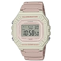Casio W-218HC Dull Color, Smoky Color, Nuance Color, Thin, Lightweight, Waterproof, Square, Digital, Square, Men's, Women's, Kids, Cheap Casio
