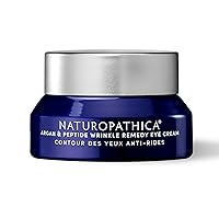 Naturopathica Argan & Peptide Wrinkle Repair Eye Cream, Daily Under Eye Moisturizer for All Skin Types and Mature Skin, 0.5 fl oz (15 ml)