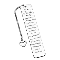 Friendship Gifts for Women Friends Birthday Gifts for Women Sister Gifts from Sister Sibling Day Graduation Gift for Her Long Distance Relationship Bookmark for Book Lover Christmas Birthday Galentine