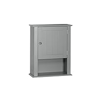 RiverRidge Ashland Single Door Wall, Gray Cabinet,Grey