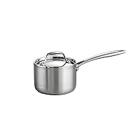 Tramontina Covered Sauce Pan Stainless Steel Tri-Ply Clad 1.5-Quart, 80116/021DS