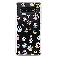 Case Compatible with Samsung S23 S22 Plus S21 FE Ultra S20+ S10 Note 20 5G S10e S9 Flexible Silicone Print Dogs Animals Women Puppy Pattern Clear Kawaii Girls Slim fit Paws Design Cute Cutie
