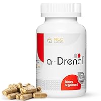 RLC, a-Drenal, Adrenal Support for Stress Relief and Energy - 120 Capsules, Balance Cortisol with Ashwagandha, Rhodiola, Cordyceps and Ginseng L-Theanine, Adrenal Support Supplements for Women & Men