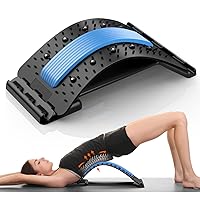 Back Stretcher for Back Pain Relief, Multi-Level Back Cracker Board, Lower and Upper Back Support for Herniated Disc, Spine Decompression