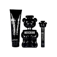 MOSCHINO Toy Boy for Men (3.4 Ounce Eau De Parfume Spray + 5.0 Perfumed Shower Gel + 0.33 Ounce Travel Spray), 6W0620, multi color, 1 count (Pack of 3)