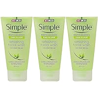 Simple Kind to Skin Refreshing Facial Gel Wash, 5.07 Ounce / 150 Ml (Pack of 3)