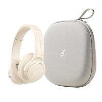 Soundcore by Anker Q20i Hybrid Active Noise Cancelling Headphones, with Headphones Case, Wireless Over-Ear Bluetooth, 40H Long ANC Playtime, Hi-Res Audio, Big Bass, Customize via an App