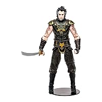 McFarlane DC Gaming Build-A Wave 1 Batman Arkham City 7-Inch Ra'S Al Ghul Action Figure with Sword, Solomon Grundy Build-a Figure Arms and Base