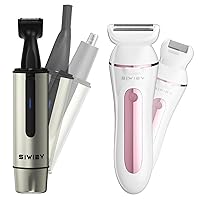 Electric Shaver Nose Hair Trimmer 2 in 1 Body Hair Removal with Electric Razor Bikini Women Trimmer