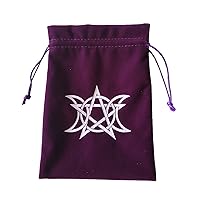 Tarot Cards Storage Bag Jewelry Flannel Bag Board Game Card Bag Drawstring Witch Package Game Tarots Storage Bag Divination Bag Card Sleeves Tarot Storage Bag Drawstring Bags For Jewelry