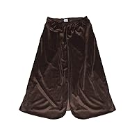 Cloud 9 Women's Plush Microfiber Knee Length Spa Wrap, Simple Body Wrap, Microfiber, Elasticized Top with Touch-and-close Fasteners, Machine Washable, 32 inch length, Chocolate Brown
