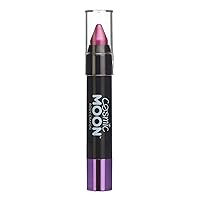 Metallic Face Paint Stick / Body Crayon makeup for the Face & Body - 0.12oz - Easily create metallic designs like a pro! - Pink