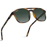 WearMe Pro Polarized Double-Bridge Rectangular Men's Sunglasses