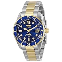 Invicta Women's Pro Diver Quartz Watch with Stainless Steel Strap, Gold, Two Tone, 20 (Model: 30481, 30485)