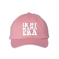 in My Mama Era Pink Embroidered Dad Hat - Mother's Day Cute Phrase Mommy Trendy Fashion New Mom Phase Happy Inspirational