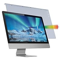 21-22 inch Anti-Blue Light Filter for Computer Monitor. Blue Light Monitor Screen Protector Panel (19.7 x 12.0 inch). Blocks Blue Light. Fits LCD, TV, PC, Mac Monitors 21.5