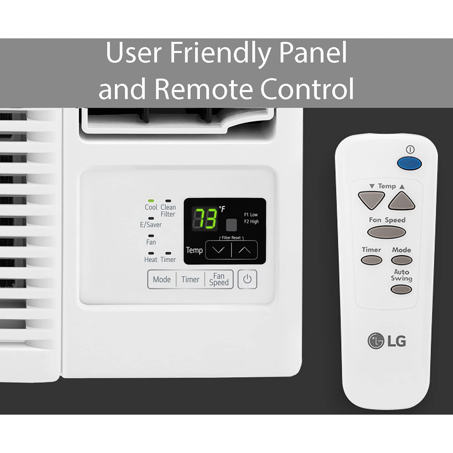 LG 8,000 BTU Heat and Cool Window Air Conditioner with Wifi Controls