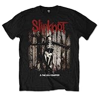 Slipknot Unisex Tee: .5: The Gray Chapter Album - Small - Black