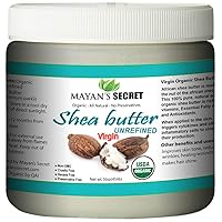 Organic Shea Butter USDA Certified, Raw, Unrefined, Ivory from Ghana Africa, Amazing for Skin Elasticity, Stretch Marks and body