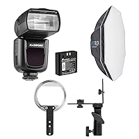 Westcott Flashpoint Zoom Li-ion R2 TTL On-Camera Flash Speedlight for Nikon - Bundle with Rapid Box Switch Octa-S 26