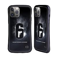 Head Case Designs Officially Licensed Tom Clancy's Rainbow Six Siege Glow Logos Hybrid Case Compatible with Apple iPhone 14 Pro Max
