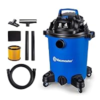 Vacmaster 4 Peak HP 8 Gallon Wet Dry Vacuum Cleaner Lightweight Powerful Suction Shop Vacuum with Blower Function for Dog Hair,Garage,Car,Home & Workshop