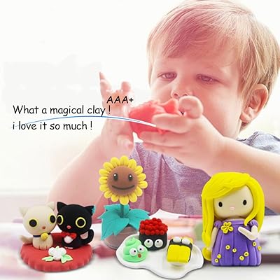 24 Colors Air Dry Clay Magical Kids Clay Ultra Light Modeling Clay