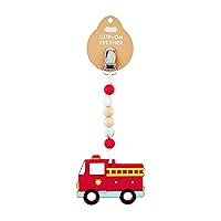 Fire Truck Clip On Teether