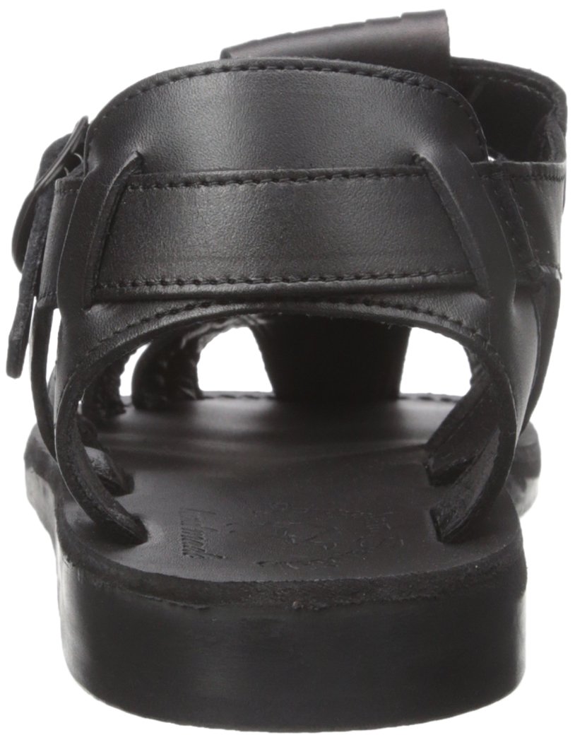 Barak - Leather Closed Toe Sandal - Black