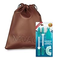Navage Custom Cleaning Kit and Burgundy Travel Bag