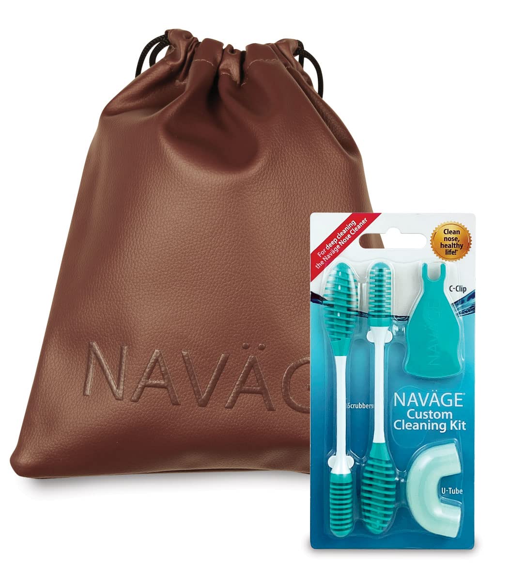 Naväge Custom Cleaning Kit and Burgundy Travel Bag
