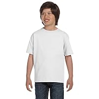 Gildan Ultra Blend - Youth 50/50 Cotton/Poly T-Shirt. 8000B - Medium - White