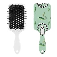Cute Ring-Tailed Lemur Fashion Hair Brush Everyday Air Cushion Hairbrush with Nylon Bristles for Unisex