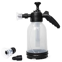 2L Pump Foam Sprayer, Foaming Pump Sprayer with Two Nozzle Options, Hand Pump Sprayer for Car Washing, Garden Watering, Home Cleaning, Spraying Weeds