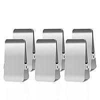 Stainless Steel Chip Clips,Long Heavy Duty Chip Clip for Record Text,DIY Clips for Office Kitchen School,for Paper/Food/Photo/File (6Pack),BURLIHOME
