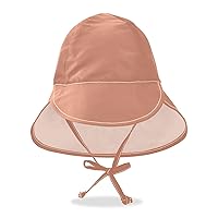 Unisex Baby Sun Hat Dark Salmon Pink Baby Boys' Caps Girl UPF 50+ Protection Adjustable Traveling Camping Hat