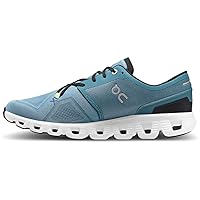 ON Cloud X 3 Mens Shoes Size 10, Color: Pewter/White-White