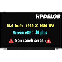 Replacement for Dell Inspiron 15 3000 3576 Series LCD Screen 15.6 inch 30 Pins 60Hz FHD 1920X1080 IPS LCD Screen Display(Only for Non-Touch Version)