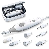 MP32 Electric Nail Drill — 7 Attachments, 3 Speeds, 10 ft Cord, and Storage Case — Efile for Manicure Pedicure — Nail Buffer Electric Filer — Nail Care Tool Kit for Hands and Feet