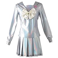 Needy Girl Overdose Cosplay Costume Lolita Girls Beautiful Laser JK Sailor Suit School Uniform Halloween