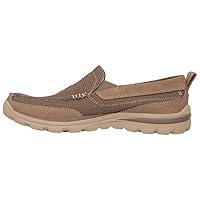 Skechers USA Men's Superior Milford Slip-On Loafer, Light Brown, 7.5 M US