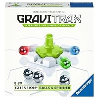 Ravensburger Gravitrax Balls & Spinner Accessory - Marble Run & STEM Toy for Boys & Girls Age 8 & Up - Accessory for 2019 Toy of The Year Finalist Gravitrax