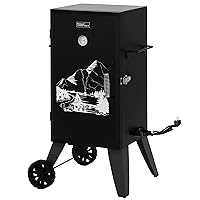 Royal Gourmet SE2805 28-Inch Analog Electric Smoker with 3 Cooking Grates, 454 sq inches Cooking Area in Total, 1350W Output, Outdoor BBQ Smoker with Adjustable Temperature Control, Black