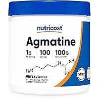 Agmatine 100 Grams - Pure Agmatine Powder 100 Servings (Agmatine Sulfate)
