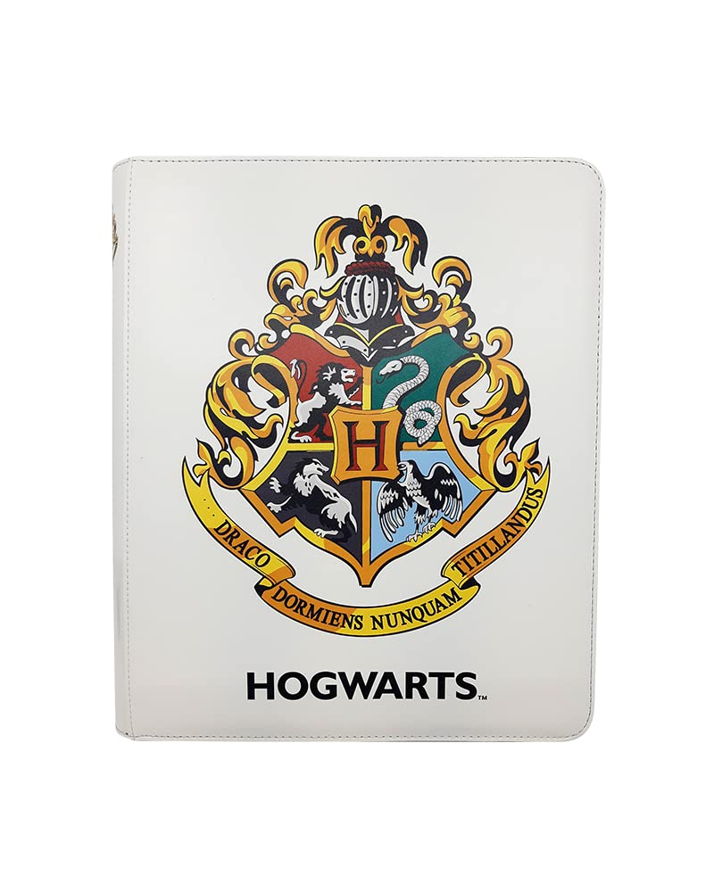 Dragon Shield Zipster Card Binder – Harry Potter Hogwarts Crest Zipster Binder – Trading Cards – Card Compatible with Pokemon, Yugioh, Magic The Gathering, MTG, TCG, OCG, and Hockey Cards