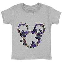 Butterflies and Flowers Toddler T-Shirt - Butterfly Baby Apparel - Cute Butterfly Aesthetic Apparel